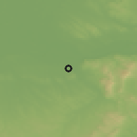Shaded relief of the 50 km around Naszály, drawn from the GMTED2010 grid