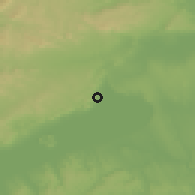 Shaded relief of the 51 km around Balatonalmádi, drawn from the GMTED2010 grid