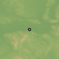 Shaded relief of the 50 km around Nyergesújfalu, drawn from the GMTED2010 grid