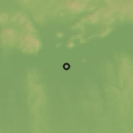 Shaded relief of the 51 km around Balatonfenyves, drawn from the GMTED2010 grid