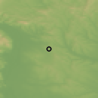 Shaded relief of the 50 km around Őrbottyán, drawn from the GMTED2010 grid
