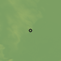 Shaded relief of the 51 km around Paks, drawn from the GMTED2010 grid