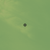 Shaded relief of the 51 km around Pánd, drawn from the GMTED2010 grid