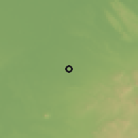 Shaded relief of the 51 km around Pápa, drawn from the GMTED2010 grid