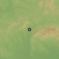 Shaded relief of the 50 km around Pásztó, drawn from the GMTED2010 grid
