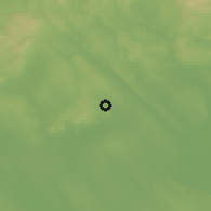 Shaded relief of the 51 km around Pázmánd, drawn from the GMTED2010 grid