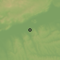 Shaded relief of the 51 km around Balatonszárszó, drawn from the GMTED2010 grid