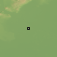 Shaded relief of the 50 km around Rajka, drawn from the GMTED2010 grid