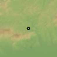 Shaded relief of the 50 km around Recsk, drawn from the GMTED2010 grid