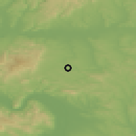Shaded relief of the 50 km around Rétság, drawn from the GMTED2010 grid