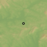 Shaded relief of the 50 km around Rimóc, drawn from the GMTED2010 grid