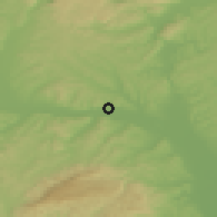 Shaded relief of the 50 km around Sajókaza, drawn from the GMTED2010 grid
