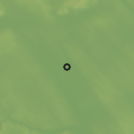 Shaded relief of the 51 km around Sárkeresztúr, drawn from the GMTED2010 grid