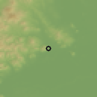 Shaded relief of the 50 km around Sátoraljaújhely, drawn from the GMTED2010 grid