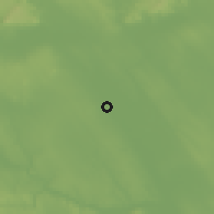 Shaded relief of the 51 km around Soponya, drawn from the GMTED2010 grid