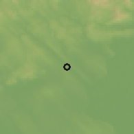 Shaded relief of the 51 km around Baracska, drawn from the GMTED2010 grid