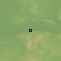 Shaded relief of the 50 km around Süttő, drawn from the GMTED2010 grid