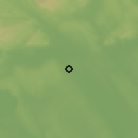 Shaded relief of the 51 km around Szabadbattyán, drawn from the GMTED2010 grid