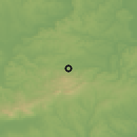 Shaded relief of the 51 km around Szászvár, drawn from the GMTED2010 grid