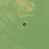 Shaded relief of the 51 km around Százhalombatta, drawn from the GMTED2010 grid