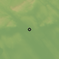 Shaded relief of the 51 km around Székesfehérvár, drawn from the GMTED2010 grid