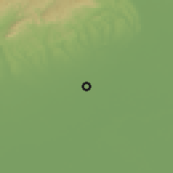 Shaded relief of the 50 km around Szentistván, drawn from the GMTED2010 grid
