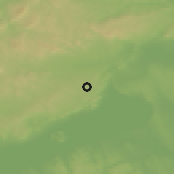 Shaded relief of the 51 km around Szentkirályszabadja, drawn from the GMTED2010 grid