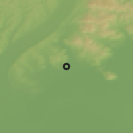 Shaded relief of the 50 km around Szerencs, drawn from the GMTED2010 grid