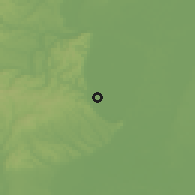 Shaded relief of the 51 km around Bátaszék, drawn from the GMTED2010 grid