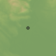 Shaded relief of the 51 km around Szigethalom, drawn from the GMTED2010 grid