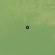 Shaded relief of the 51 km around Szigetvár, drawn from the GMTED2010 grid