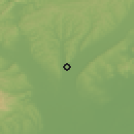 Shaded relief of the 50 km around Szikszó, drawn from the GMTED2010 grid