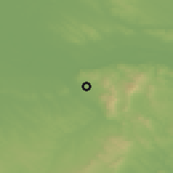 Shaded relief of the 50 km around Szomód, drawn from the GMTED2010 grid