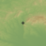 Shaded relief of the 50 km around Szurdokpüspöki, drawn from the GMTED2010 grid