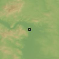 Shaded relief of the 50 km around Tahitófalu, drawn from the GMTED2010 grid