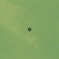 Shaded relief of the 51 km around Tápióság, drawn from the GMTED2010 grid