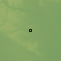 Shaded relief of the 51 km around Tápiószecső, drawn from the GMTED2010 grid