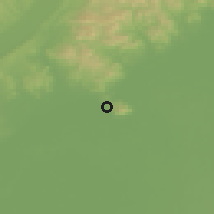 Shaded relief of the 50 km around Tarcal, drawn from the GMTED2010 grid