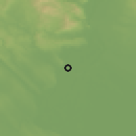Shaded relief of the 51 km around Tököl, drawn from the GMTED2010 grid