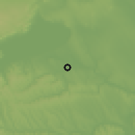 Shaded relief of the 51 km around Ádánd, drawn from the GMTED2010 grid