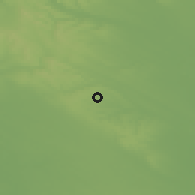 Shaded relief of the 51 km around Úri, drawn from the GMTED2010 grid