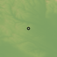 Shaded relief of the 51 km around Vácszentlászló, drawn from the GMTED2010 grid
