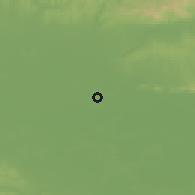 Shaded relief of the 51 km around Vajszló, drawn from the GMTED2010 grid