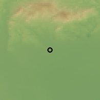 Shaded relief of the 50 km around Vámosgyörk, drawn from the GMTED2010 grid