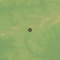 Shaded relief of the 50 km around Bercel, drawn from the GMTED2010 grid