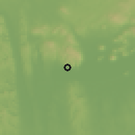 Shaded relief of the 51 km around Vonyarcvashegy, drawn from the GMTED2010 grid