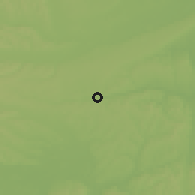 Shaded relief of the 51 km around Zalalövő, drawn from the GMTED2010 grid