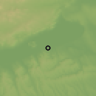 Shaded relief of the 51 km around Zamárdi, drawn from the GMTED2010 grid
