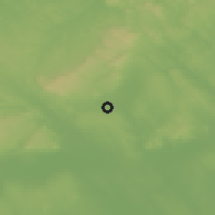 Shaded relief of the 51 km around Zámoly, drawn from the GMTED2010 grid