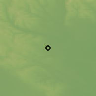 Shaded relief of the 51 km around Zsámbok, drawn from the GMTED2010 grid